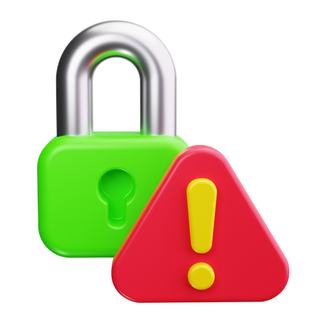 Security Alert  3D Icon