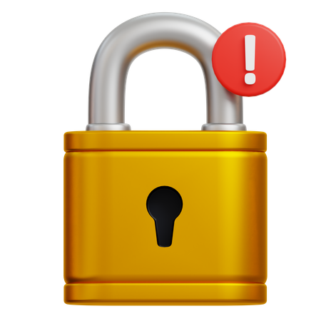 Security Alert  3D Icon