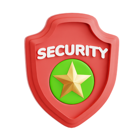 Security Badge  3D Icon