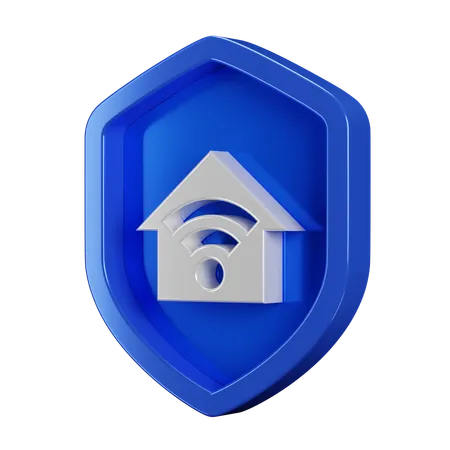 3 D Security Badge Home 3D Icon