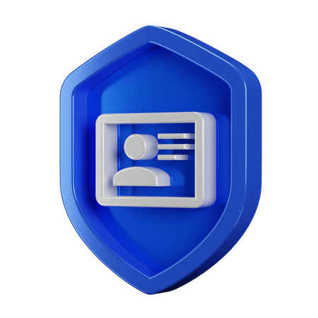 Security Badge Identity  3D Icon
