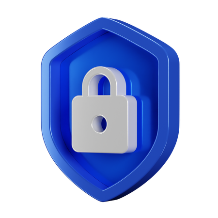 Security Badge Lock  3D Icon