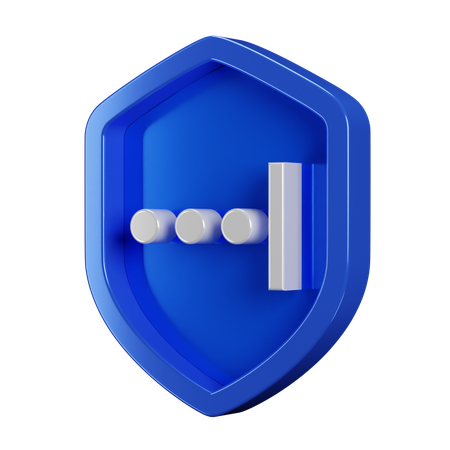 Security Badge Password  3D Icon