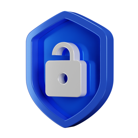 Security Badge Unlock  3D Icon