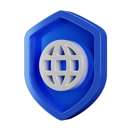 3 D Security Badge Web 3D Icon