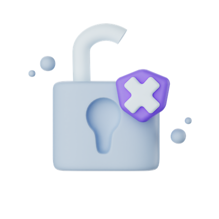 Security Breach  3D Icon