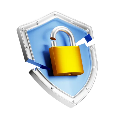 Security Breach  3D Icon