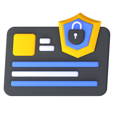 Security Card 3D Icon