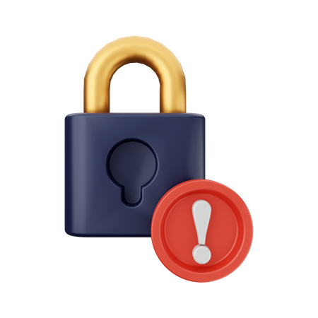 Security Caution  3D Icon