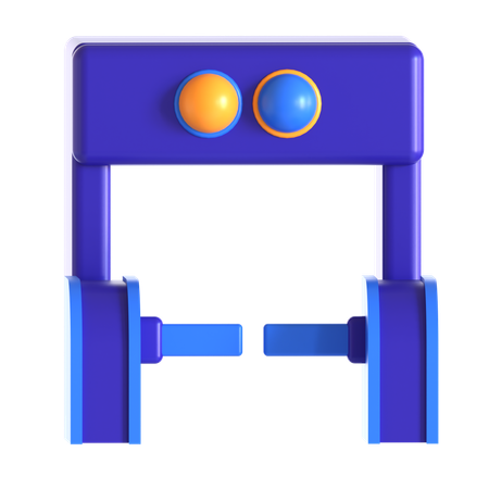 Security Check Gate  3D Icon