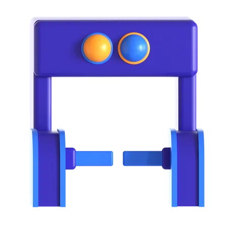 Security Check Gate  3D Icon