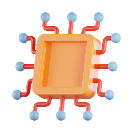 Security Chip  3D Icon