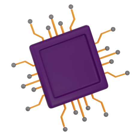 Security Chip  3D Icon