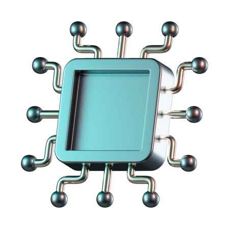 Security Chip  3D Icon