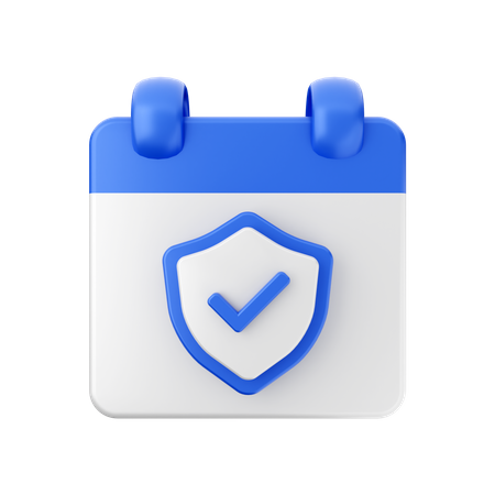 Security Date  3D Icon