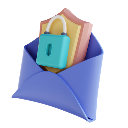 Security Email  3D Illustration