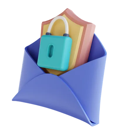 Security Email  3D Illustration
