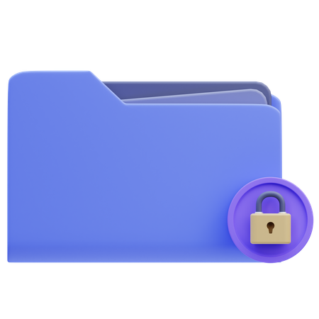 Security Encrypt Folder  3D Icon