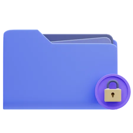 Security Encrypt Folder  3D Icon