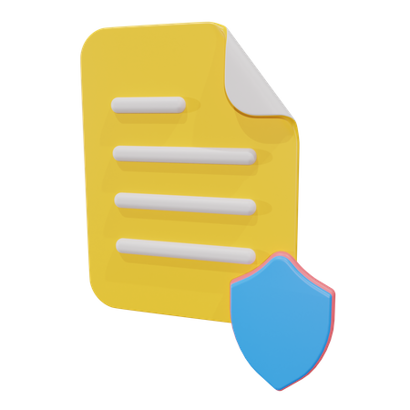 Security File  3D Icon