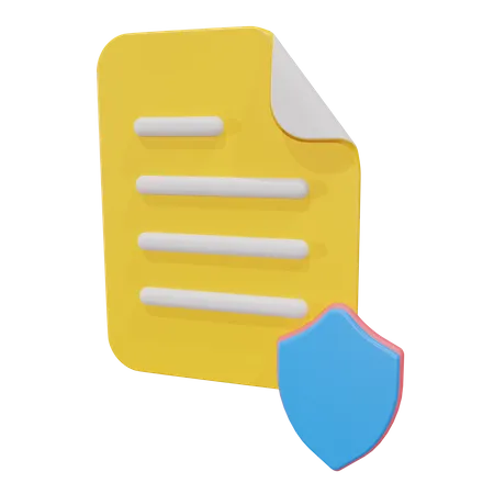 Security File  3D Icon