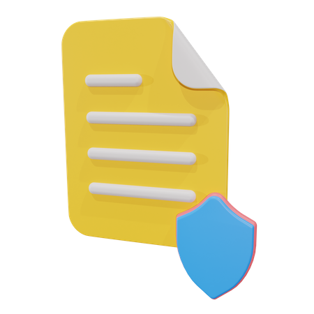 Security File 3D Icon