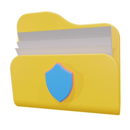 Security Folder 3D Icon