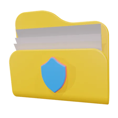 Security Folder 3D Icon