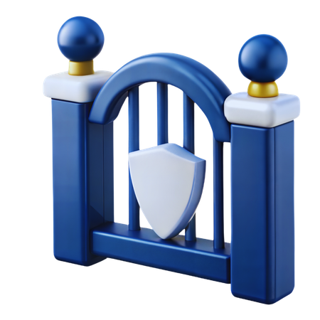 Security Gate  3D Icon