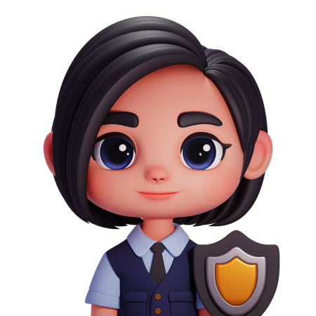 Security Guard  3D Icon
