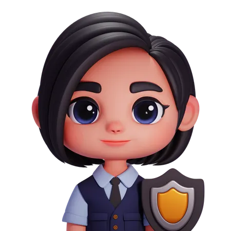 Security Guard  3D Icon