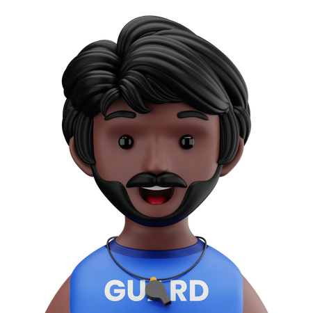 Security Guard  3D Icon