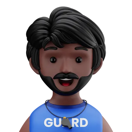 Security Guard  3D Icon