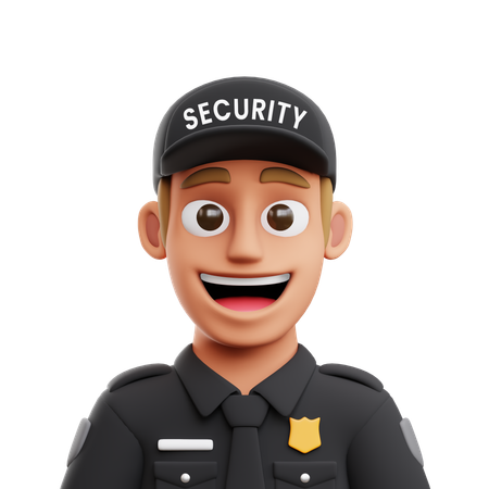 Security Guard  3D Icon