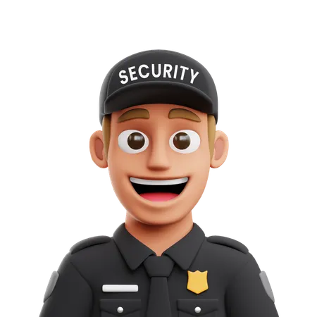 Security Guard  3D Icon
