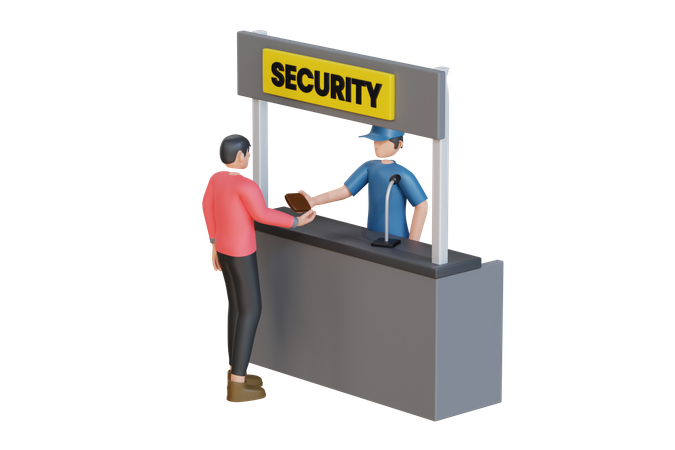 Security Guard  3D Icon