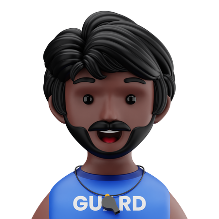 Security Guard 3D Icon