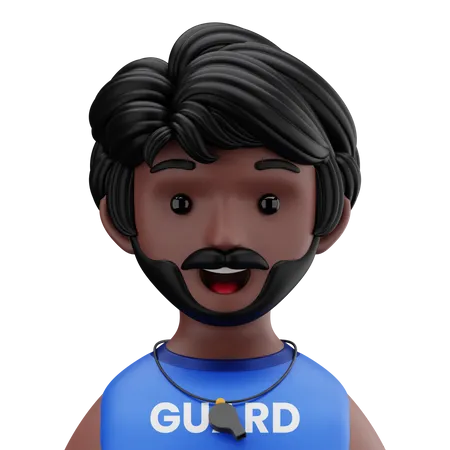 Security Guard 3D Icon