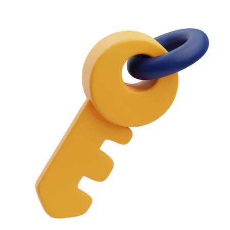 Security Key  3D Icon