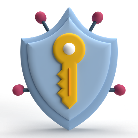 Security Key  3D Icon