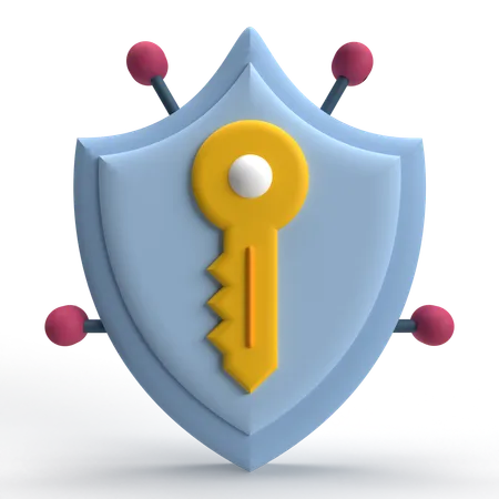 Security Key  3D Icon