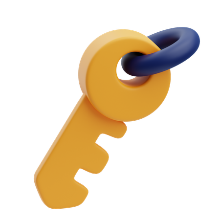 Security Key  3D Icon