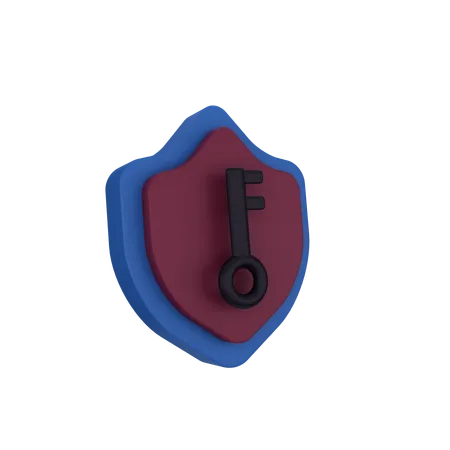 Security Key  3D Icon