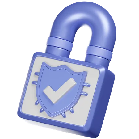 An Icon Combining A Shield And Lock In 3 D Representing A Blend Of Protection And Security 3D Icon