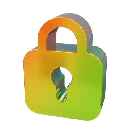 Security Lock  3D Icon