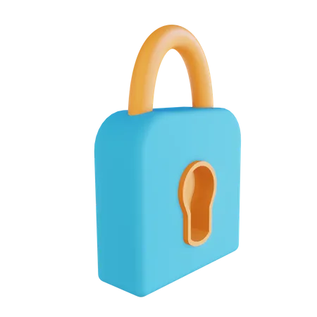 Security Lock  3D Illustration