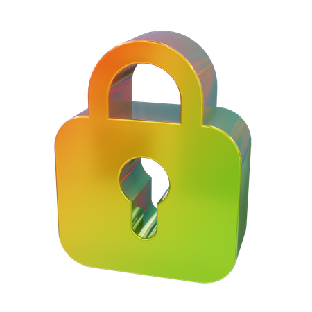 Security Lock 3D Icon