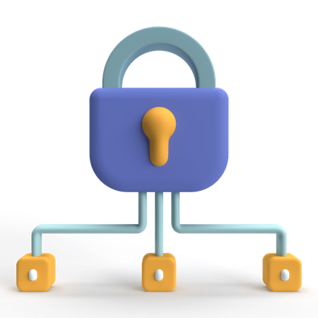 Security Network  3D Icon