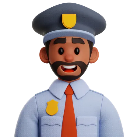 SECURITY OFFICER  3D Icon