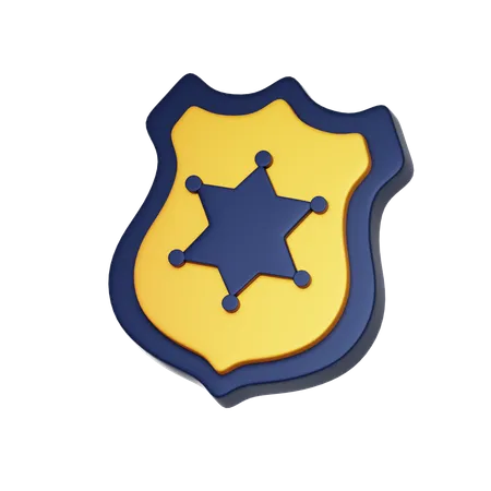 Security Officer Badge  3D Icon